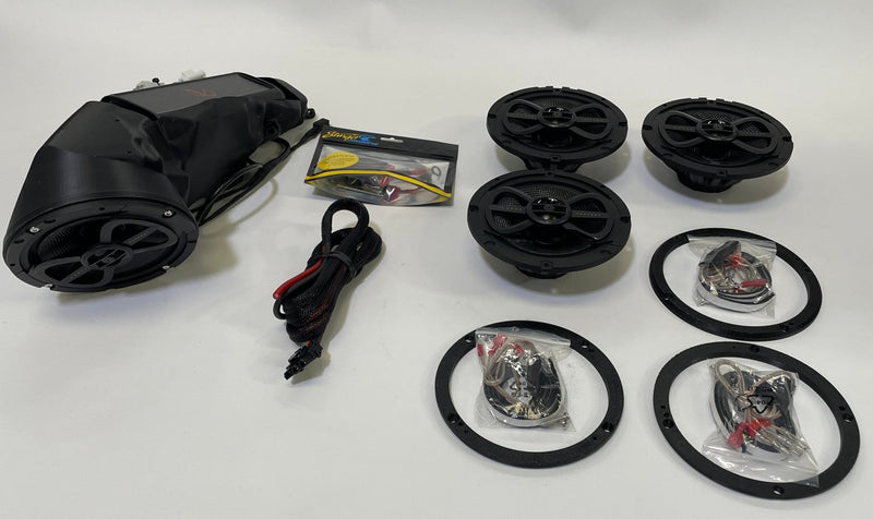 Stage 2 - BMW R18 Transcontinental Upgrade Package - Front & Rear Speaker Upgrade w/ Amplifier - Motorrad Audio