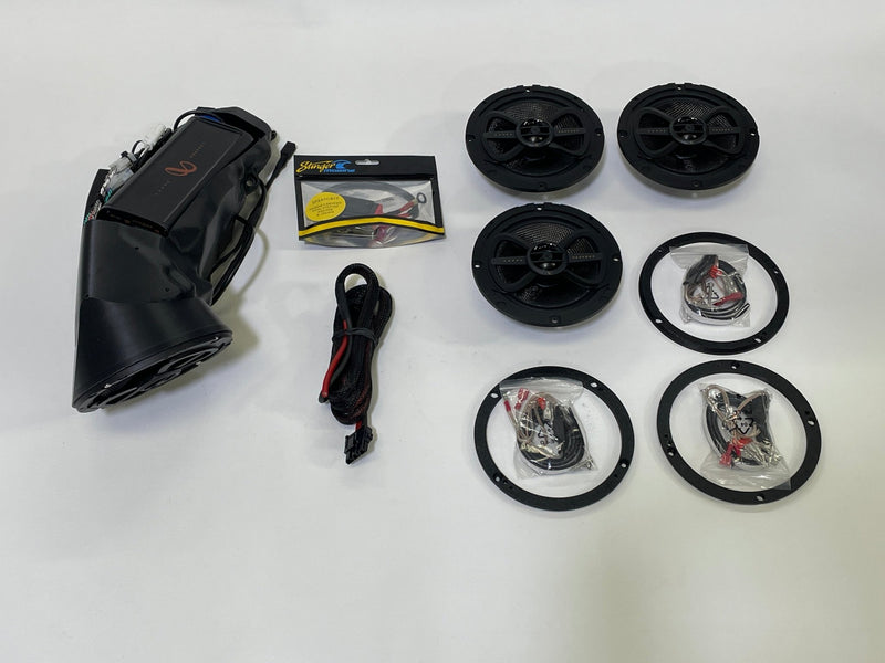 Stage 2 - BMW R18 Transcontinental Upgrade Package - Front & Rear Speaker Upgrade w/ Amplifier - Motorrad Audio