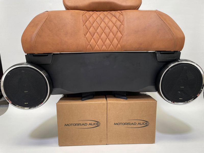 Stage 3 - BMW R1200RT/R1250RT 5 1/4" Front Speaker Pods, Rear 6 1/2" Pods For The Upper Case, and 4 Channel Amplifier - Motorrad Audio